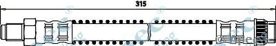 APEC BRAKING hos3394 -  Тормозной шланг
